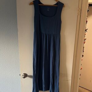A New day Elegant Blue Sleeveless Dress